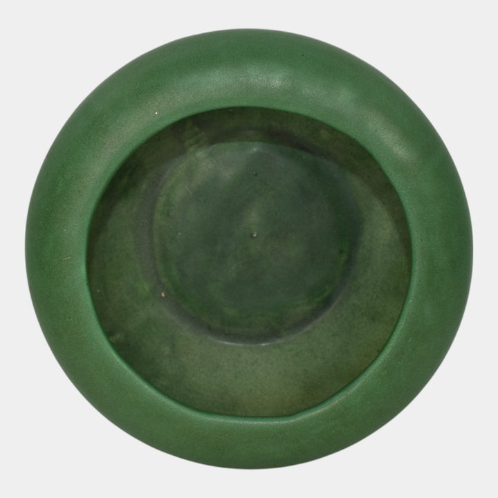 Weller Matte Green Bedford Vintage Art Pottery Ceramic Bowl - Just Art Pottery