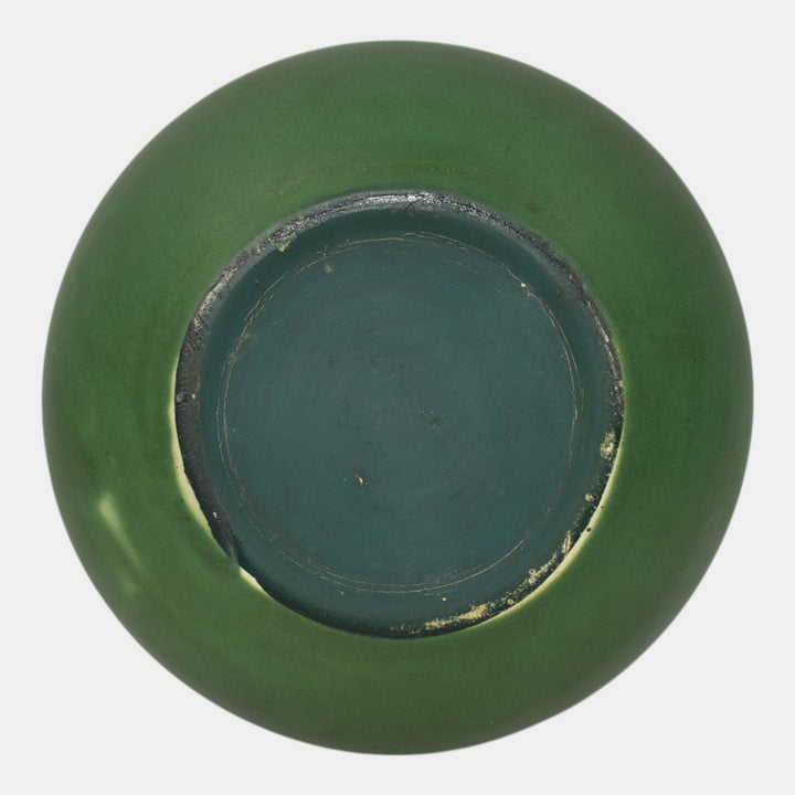 Weller Matte Green Bedford Vintage Art Pottery Ceramic Bowl - Just Art Pottery