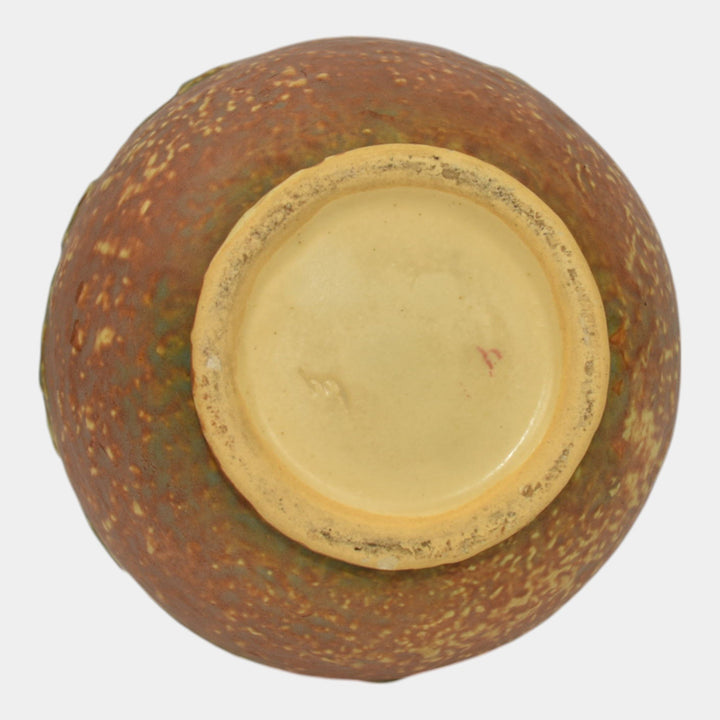 Roseville Dahlrose 1928 Arts And Crafts Pottery Ceramic Jardiniere Planter 614-4 - Just Art Pottery