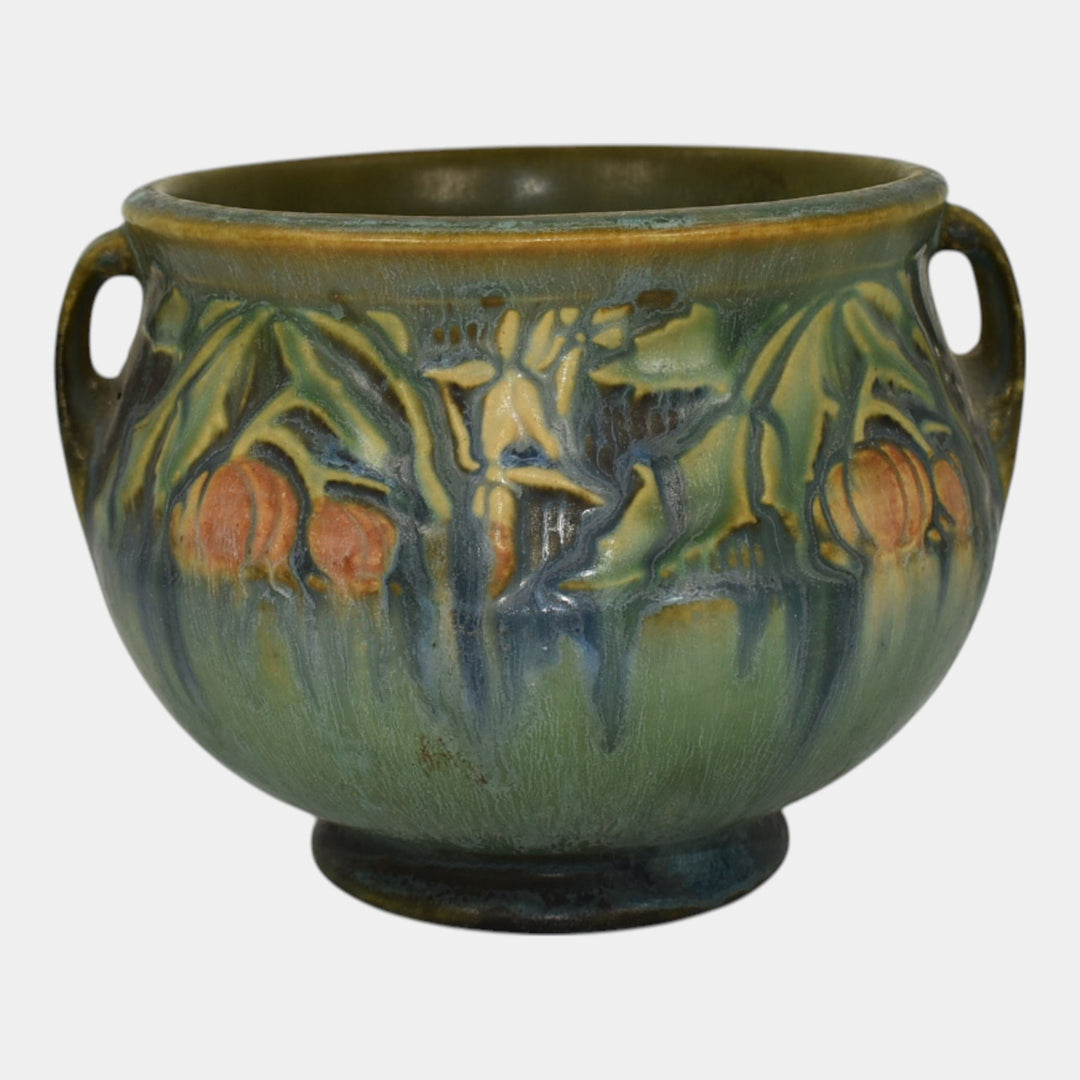 Roseville Baneda Green 1932 Vintage Art Pottery Ceramic Jardiniere Planter 626-4