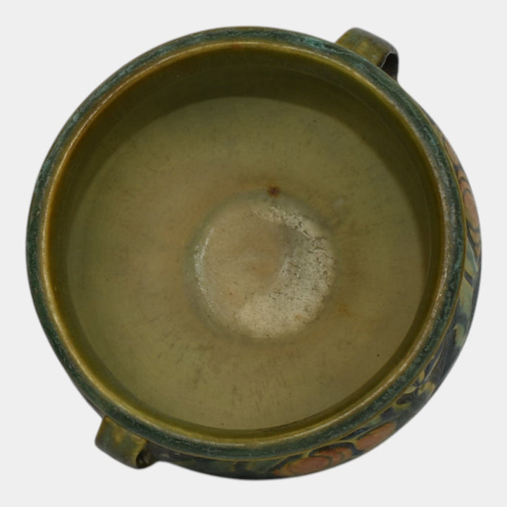 Roseville Baneda Green 1932 Vintage Art Pottery Ceramic Jardiniere Planter 626-4