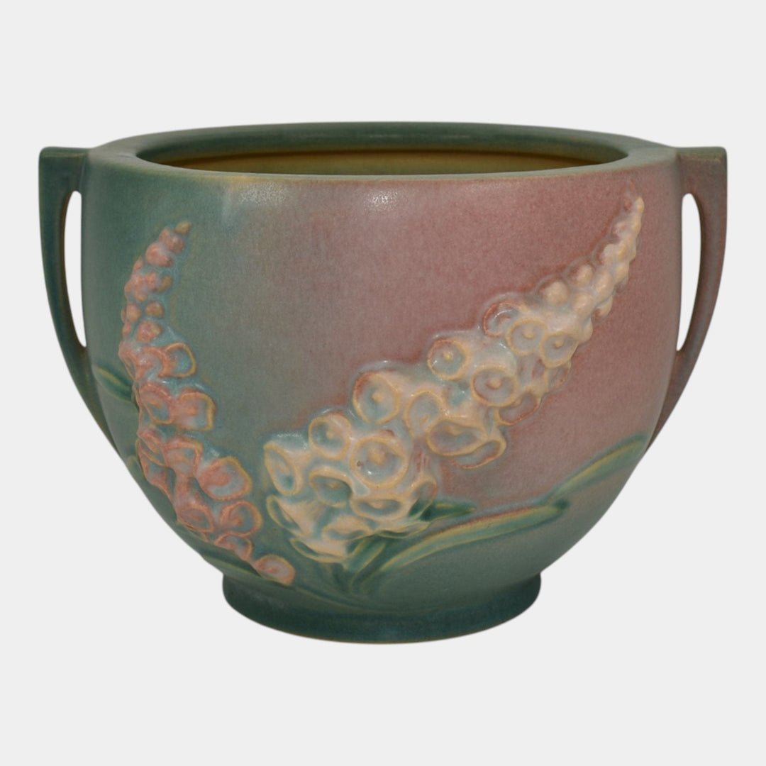 Roseville Foxglove Green 1942 Vintage Pottery Ceramic Jardiniere Planter 659-5