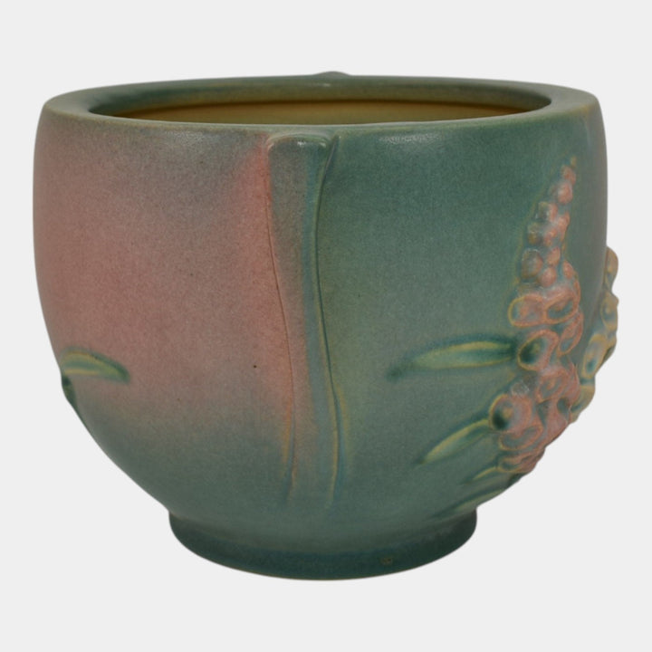Roseville Foxglove Green 1942 Vintage Pottery Ceramic Jardiniere Planter 659-5