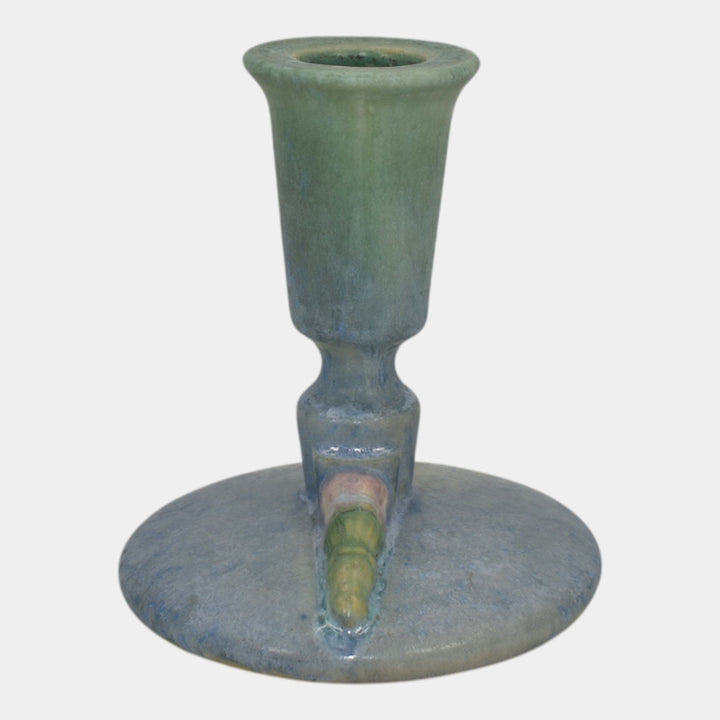 Roseville Topeo Blue 1934 Vintage Candle Holder 1093-4