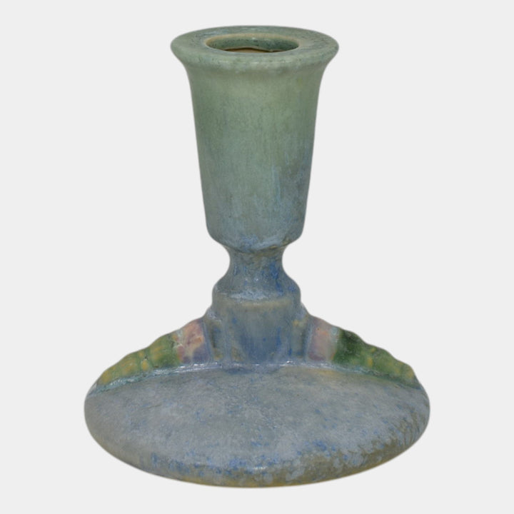 Roseville Topeo Blue 1934 Vintage Candle Holder 1093-4