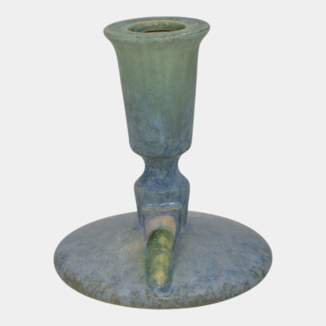 Roseville Topeo Blue 1934 Vintage Candle Holder 1093-4