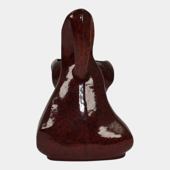 Roseville Capri Deep Red 1954 Mid Century Modern Art Pottery Ceramic Planter 558