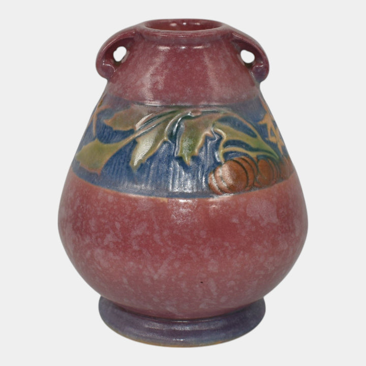 Roseville Baneda Pink 1932 Vintage Arts and Crafts Pottery Ceramic Vase 601-5 - Just Art Pottery