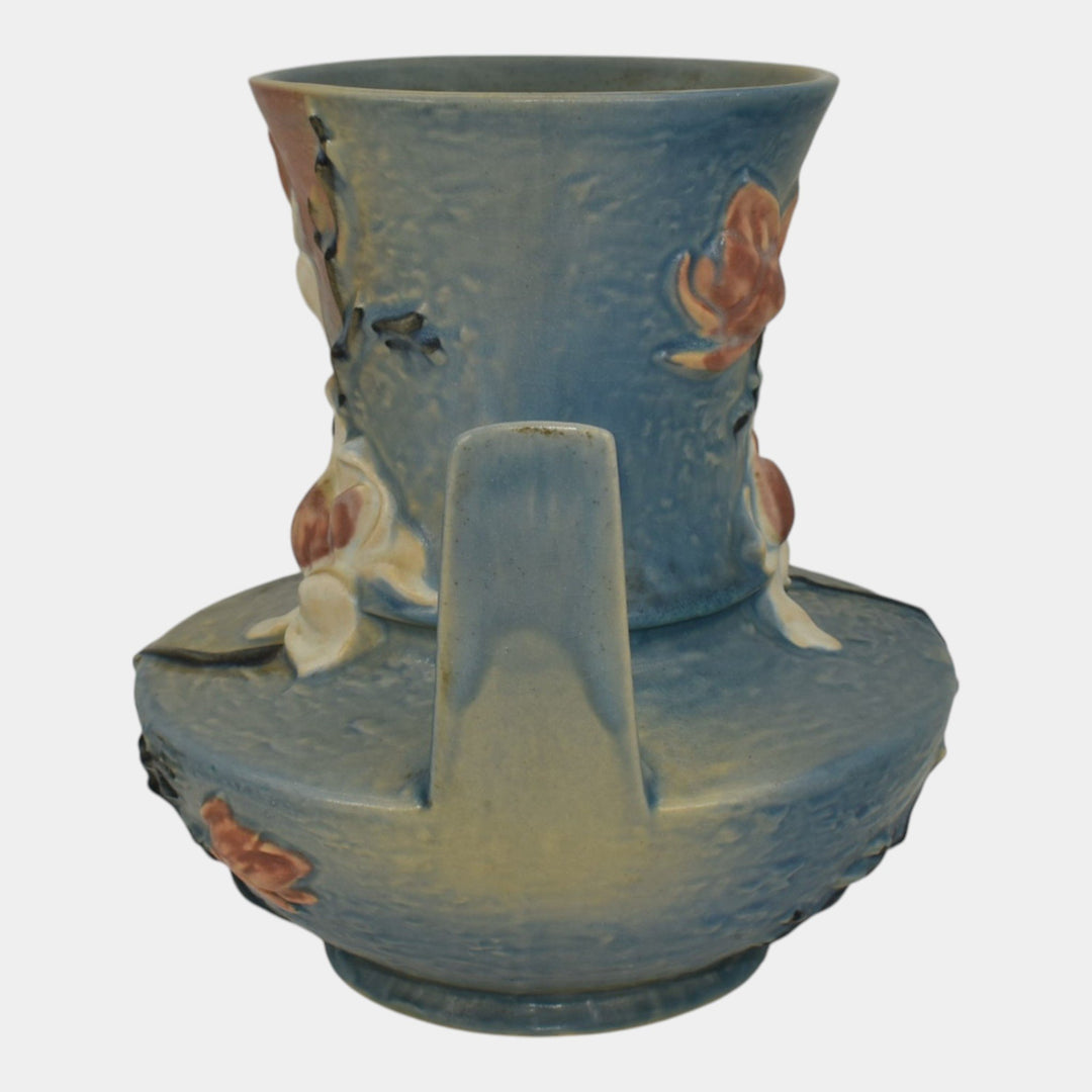 Roseville Magnolia Blue 1943 Mid Century Modern Art Pottery Ceramic Vase 93-9