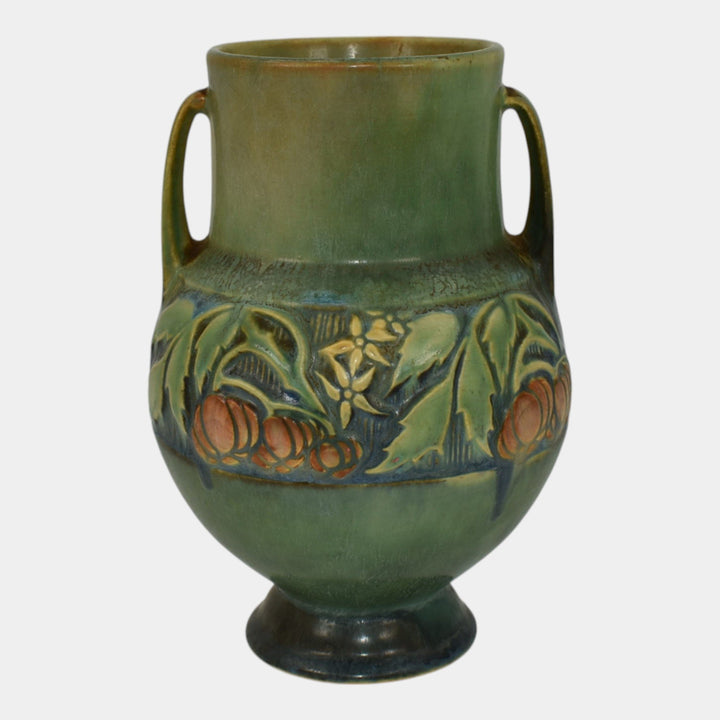 Roseville Baneda Green 1932 Vintage Arts And Crafts Pottery Ceramic Vase 589-6