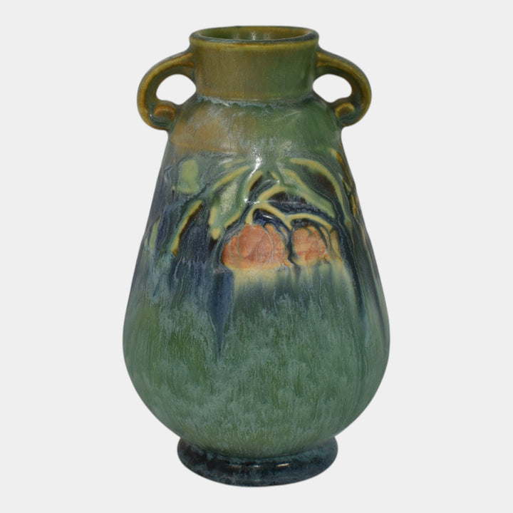 Roseville Baneda Green 1932 Vintage Arts And Crafts Pottery Ceramic Vase 602-6