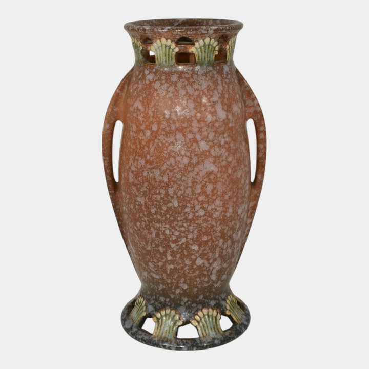 Roseville Ferella Tan 1930 Vintage Art Deco Pottery Ceramic Flower Vase 507-9