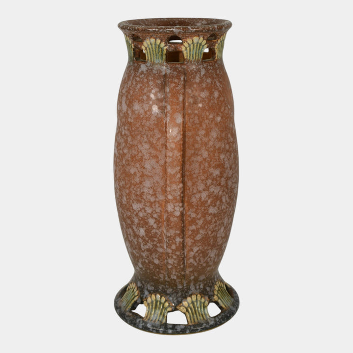 Roseville Ferella Tan 1930 Vintage Art Deco Pottery Ceramic Flower Vase 507-9