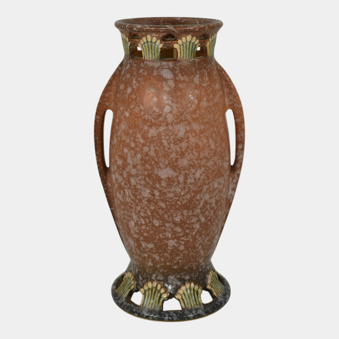 Roseville Ferella Tan 1930 Vintage Art Deco Pottery Ceramic Flower Vase 507-9