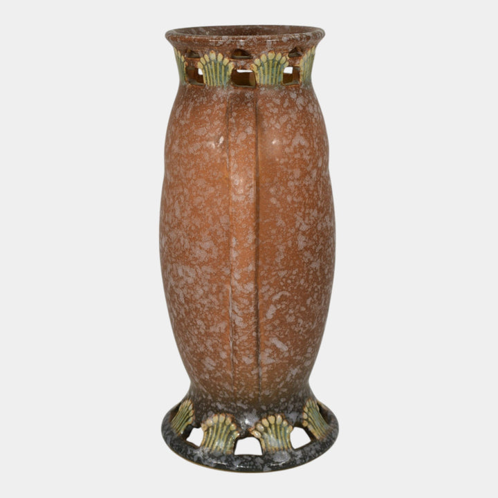 Roseville Ferella Tan 1930 Vintage Art Deco Pottery Ceramic Flower Vase 507-9