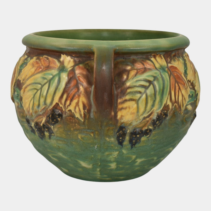 Roseville Blackberry 1932 Vintage Art Pottery Ceramic Jardiniere Planter 623-6