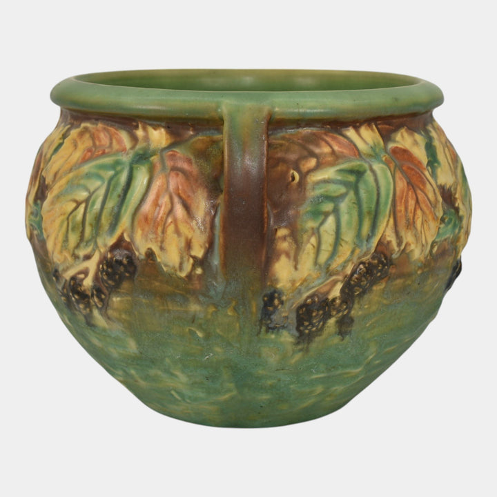Roseville Blackberry 1932 Vintage Art Pottery Ceramic Jardiniere Planter 623-6