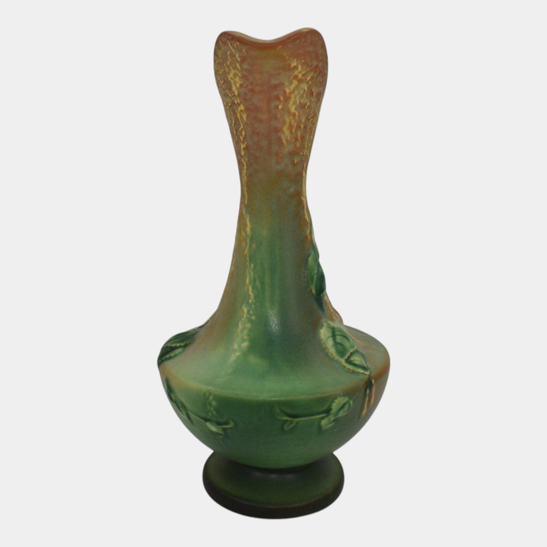 Roseville Fuchsia Green 1938 Vintage Art Pottery Ceramic Pitcher Ewer 902-10 - Just Art Pottery