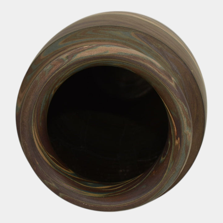 Niloak Mission Swirl 1910-24 Vintage Hand Made Art Pottery Tall Vase - Just Art Pottery