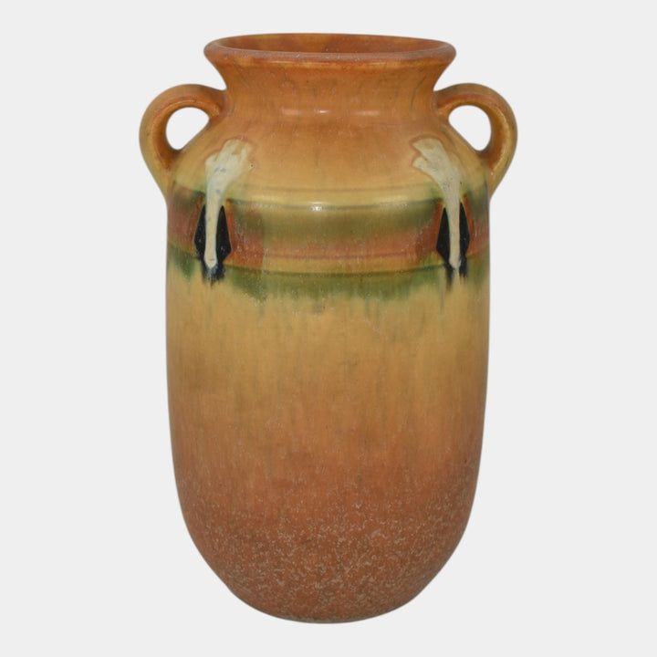 Roseville Montacello Tan 1931 Vintage Art Pottery Ceramic Vase 563-8
