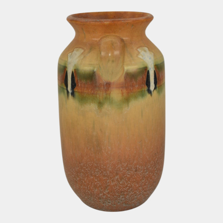 Roseville Montacello Tan 1931 Vintage Art Pottery Ceramic Vase 563-8