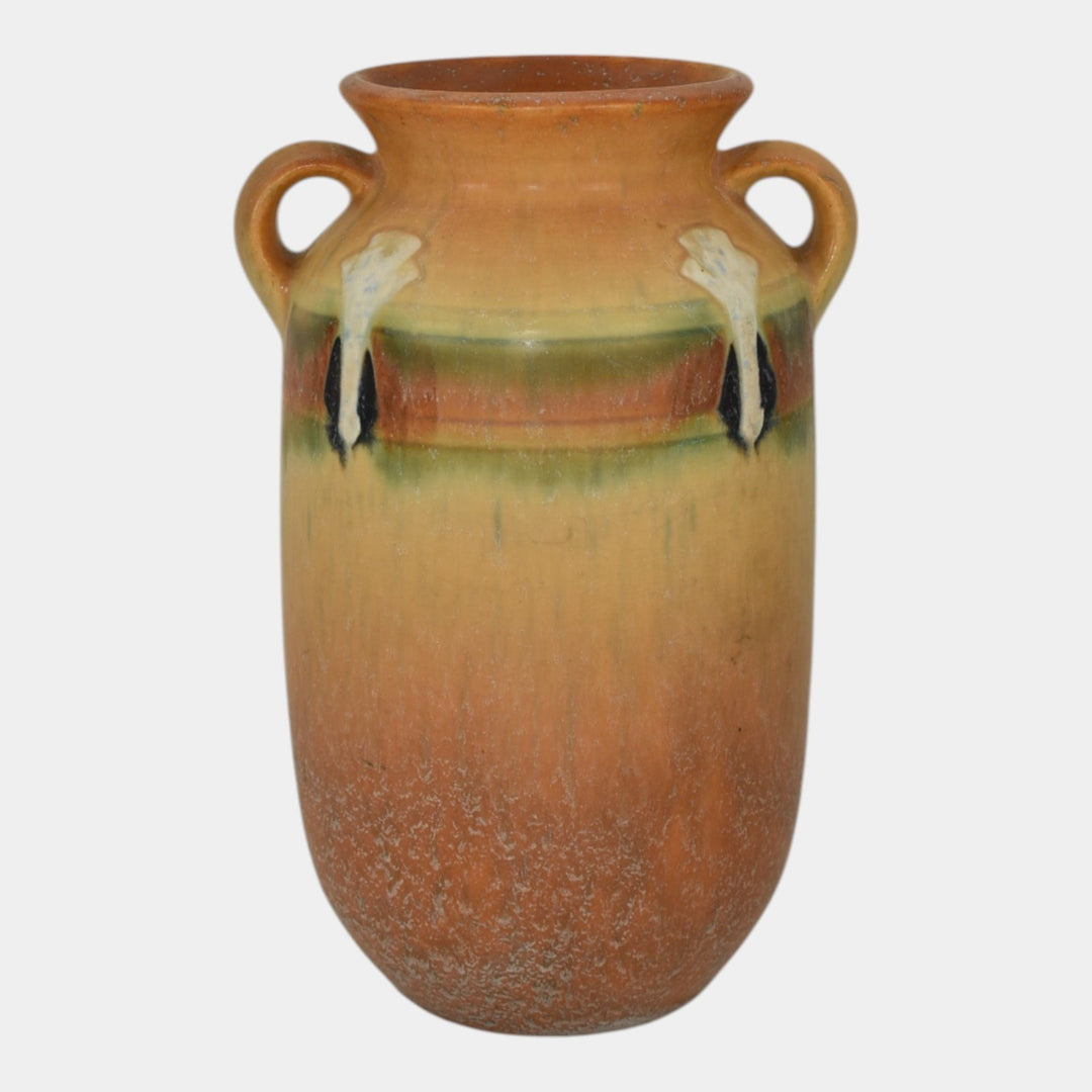 Roseville Montacello Tan 1931 Vintage Art Pottery Ceramic Vase 563-8