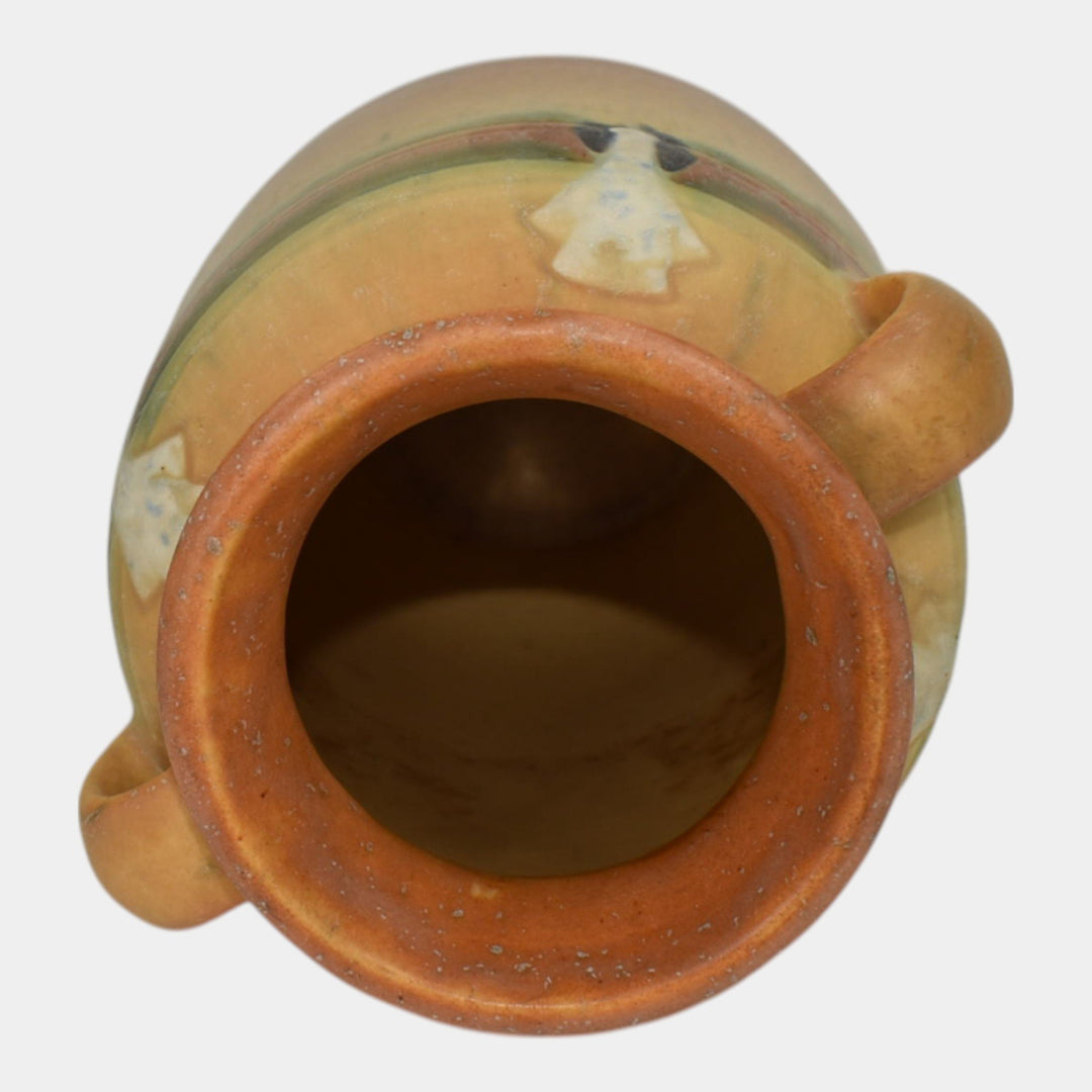 Roseville Montacello Tan 1931 Vintage Art Pottery Ceramic Vase 563-8