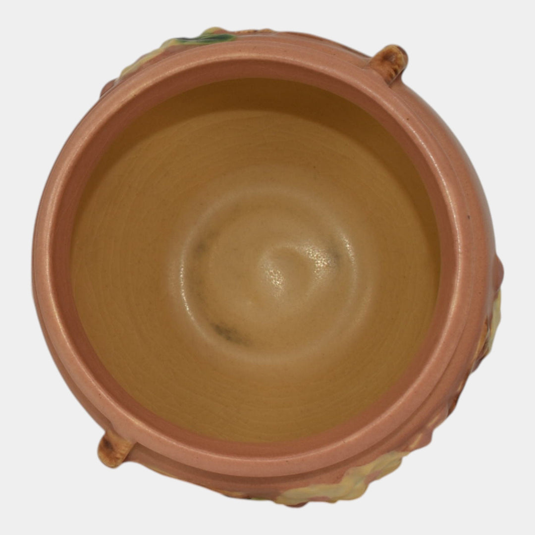 Roseville Apple Blossom Pink 1949 Mid Century Pottery Jardiniere Planter 300-4 - Just Art Pottery