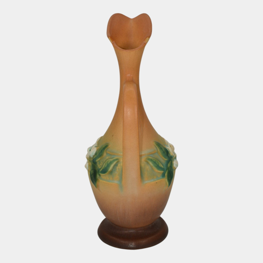 Roseville Gardenia Tan 1950 Mid Century Modern Art Pottery Ceramic Ewer 617-10 - Just Art Pottery