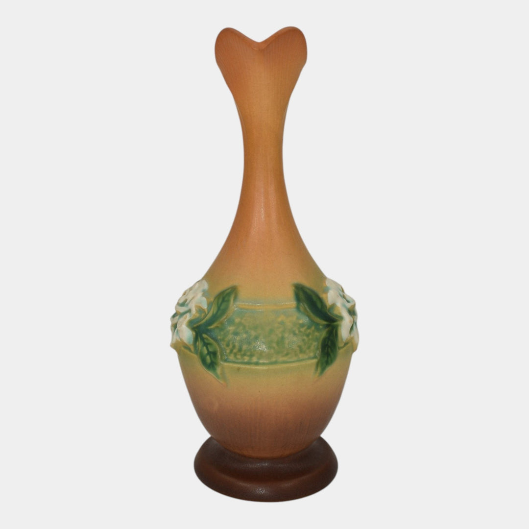 Roseville Gardenia Tan 1950 Mid Century Modern Art Pottery Ceramic Ewer 617-10 - Just Art Pottery