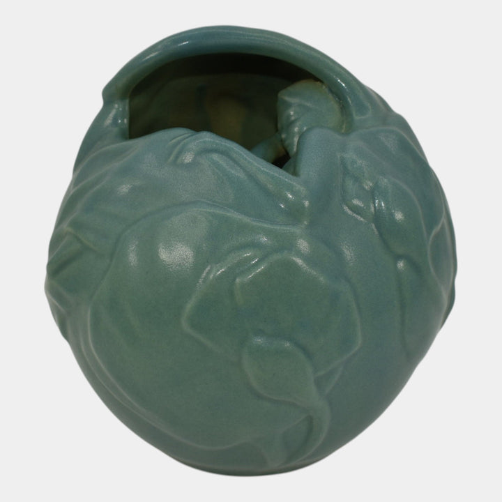 Craig Stevenson Van Briggle Lakewood Design Pottery Blue Female Figural Vase