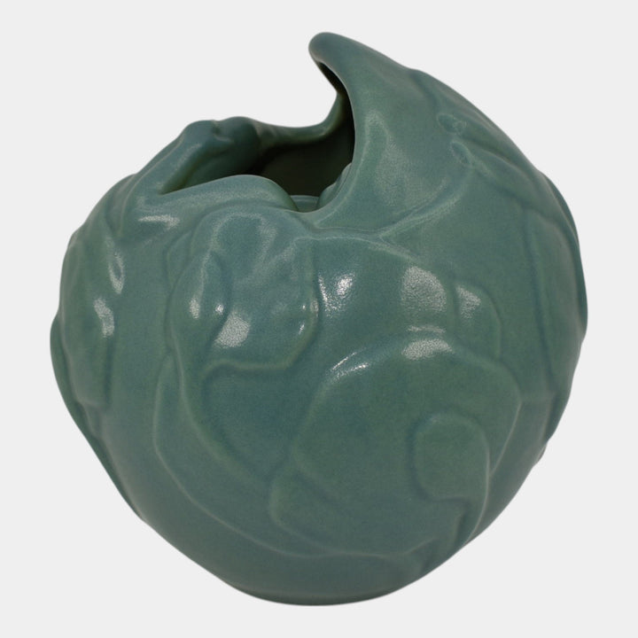 Craig Stevenson Van Briggle Lakewood Design Pottery Blue Female Figural Vase