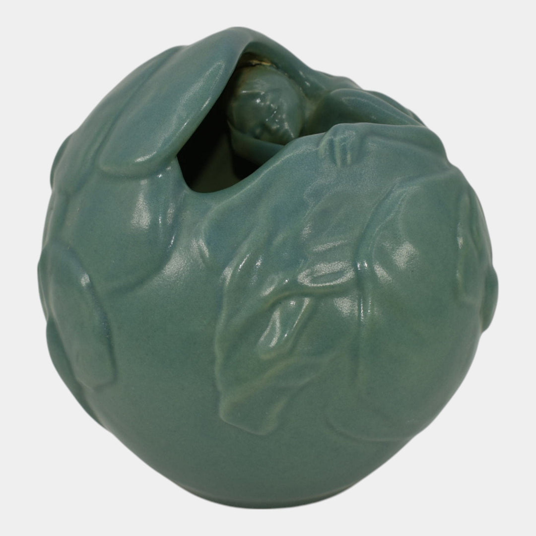 Craig Stevenson Van Briggle Lakewood Design Pottery Blue Female Figural Vase