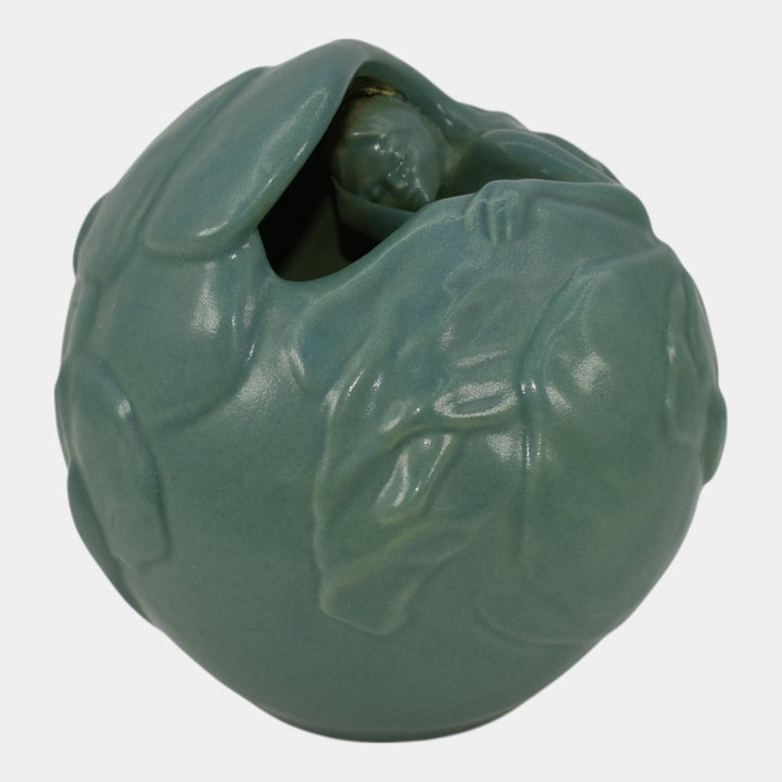 Craig Stevenson Van Briggle Lakewood Design Pottery Blue Female Figural Vase