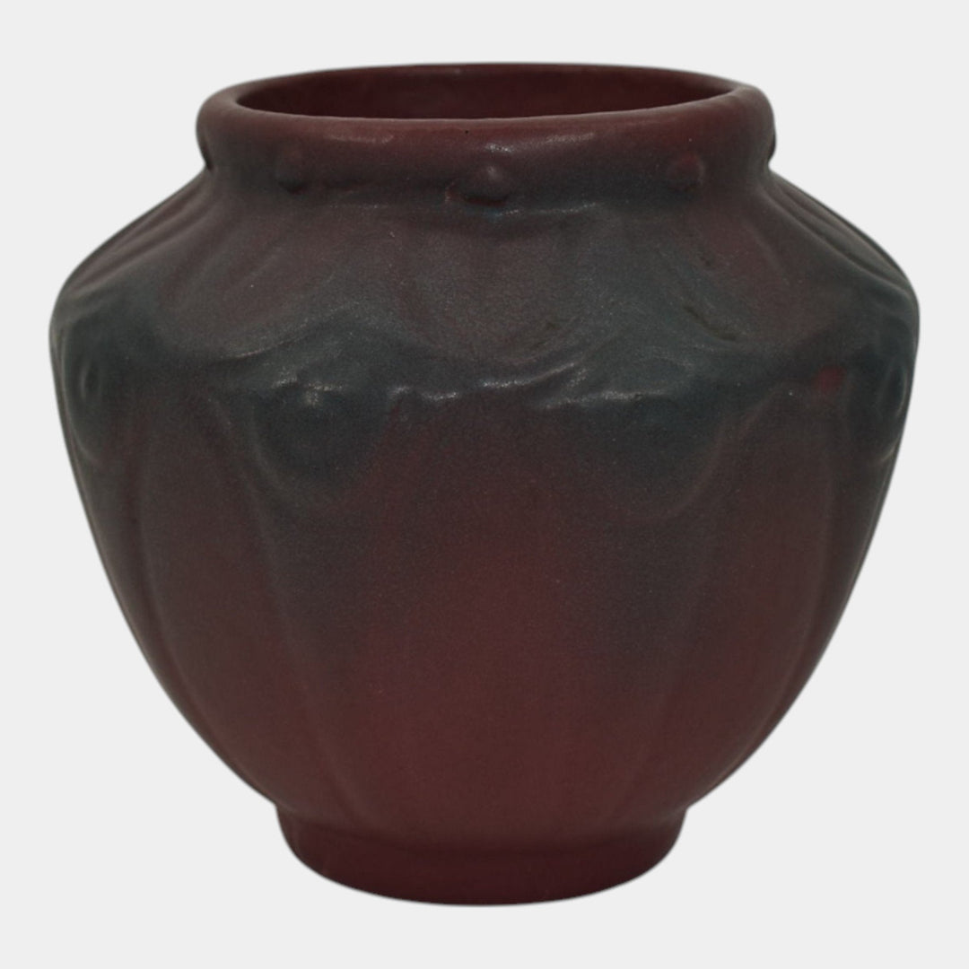 Van Briggle 1920s Vintage Arts And Crafts Pottery Mulberry Ceramic Vase 654 - Just Art Pottery