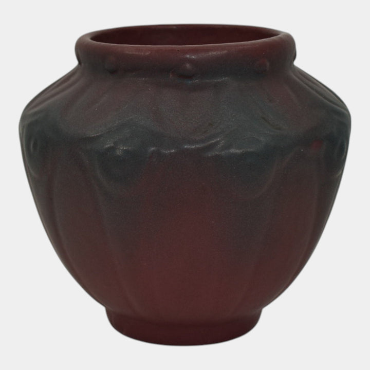 Van Briggle 1920s Vintage Arts And Crafts Pottery Mulberry Ceramic Vase 654 - Just Art Pottery