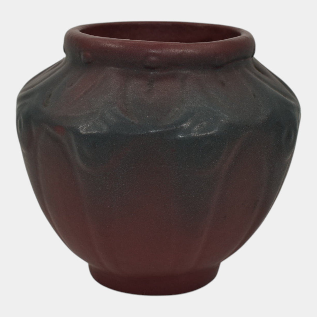 Van Briggle 1920s Vintage Arts And Crafts Pottery Mulberry Ceramic Vase 654 - Just Art Pottery