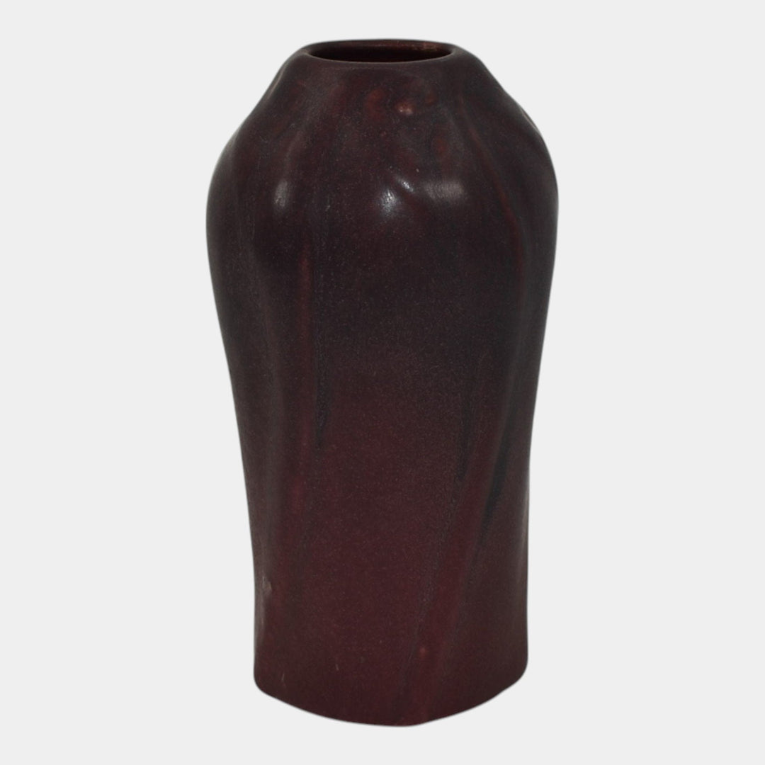 Van Briggle 1910s Vintage Arts And Crafts Pottery Mulberry Ceramic Vase 833 - Just Art Pottery