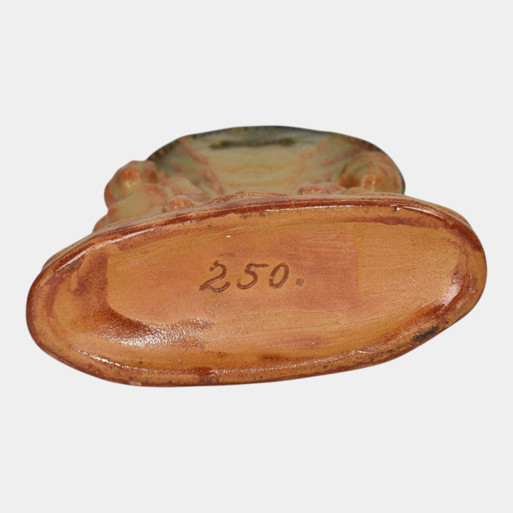 Pittsville Wisconsin Art Pottery Orange Peachskin Vintage Ceramic Vase 250 - Just Art Pottery