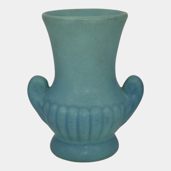 Van Briggle 1950s Vintage Art Deco Pottery Blue Ceramic Vase - Just Art Pottery