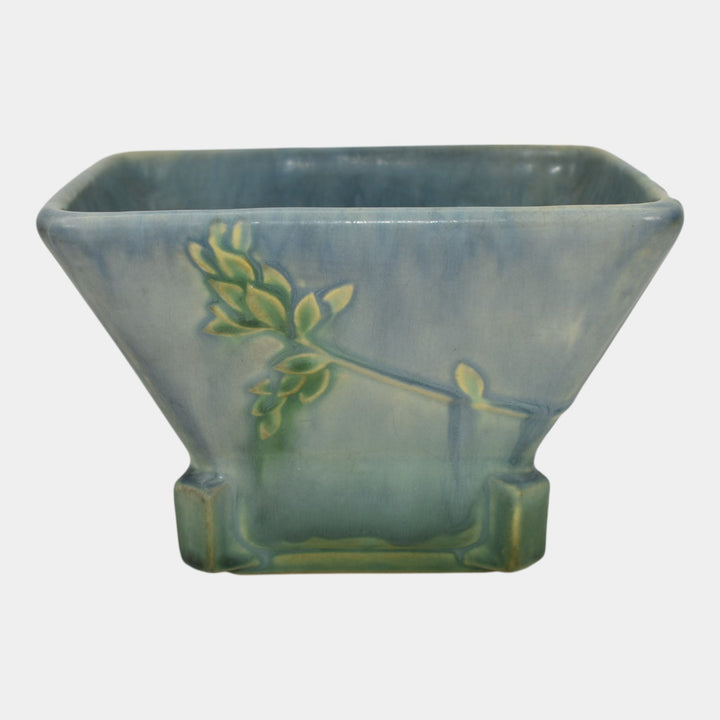 Roseville Futura Blue 1928 Vintage Art Deco Pottery Ceramic Bowl Planter 190-3 - Just Art Pottery
