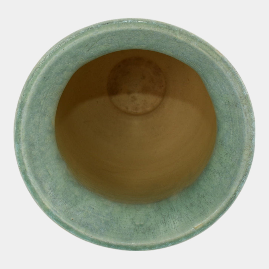 Roseville Topeo Blue Green 1934 Vintage Art Deco Pottery Ceramic Vase 663-10