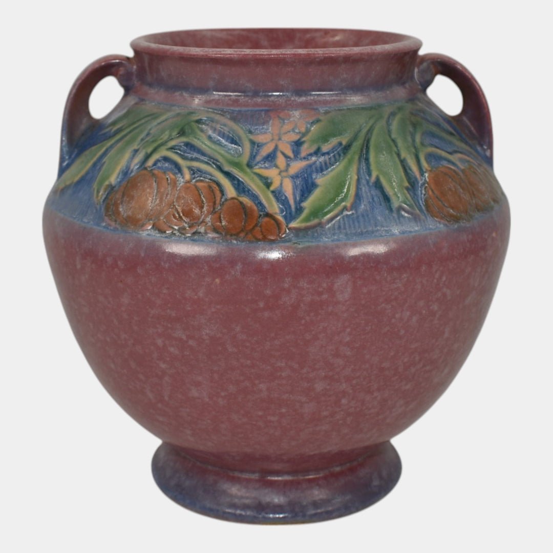 Roseville Baneda Pink 1932 Vintage Pottery Ceramic Vase 591-6 - Just Art Pottery