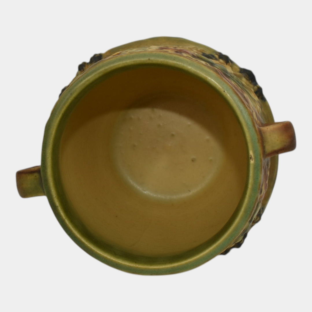 Roseville Blackberry Green 1932 Vintage Art Pottery Ceramic Flower Vase 572-6 - Just Art Pottery