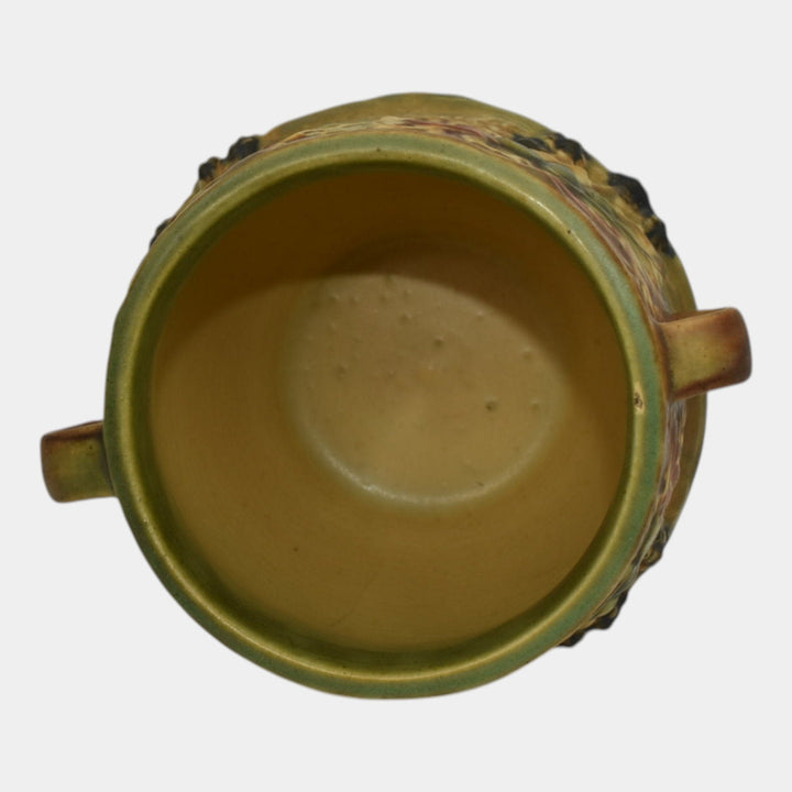 Roseville Blackberry Green 1932 Vintage Art Pottery Ceramic Flower Vase 572-6 - Just Art Pottery