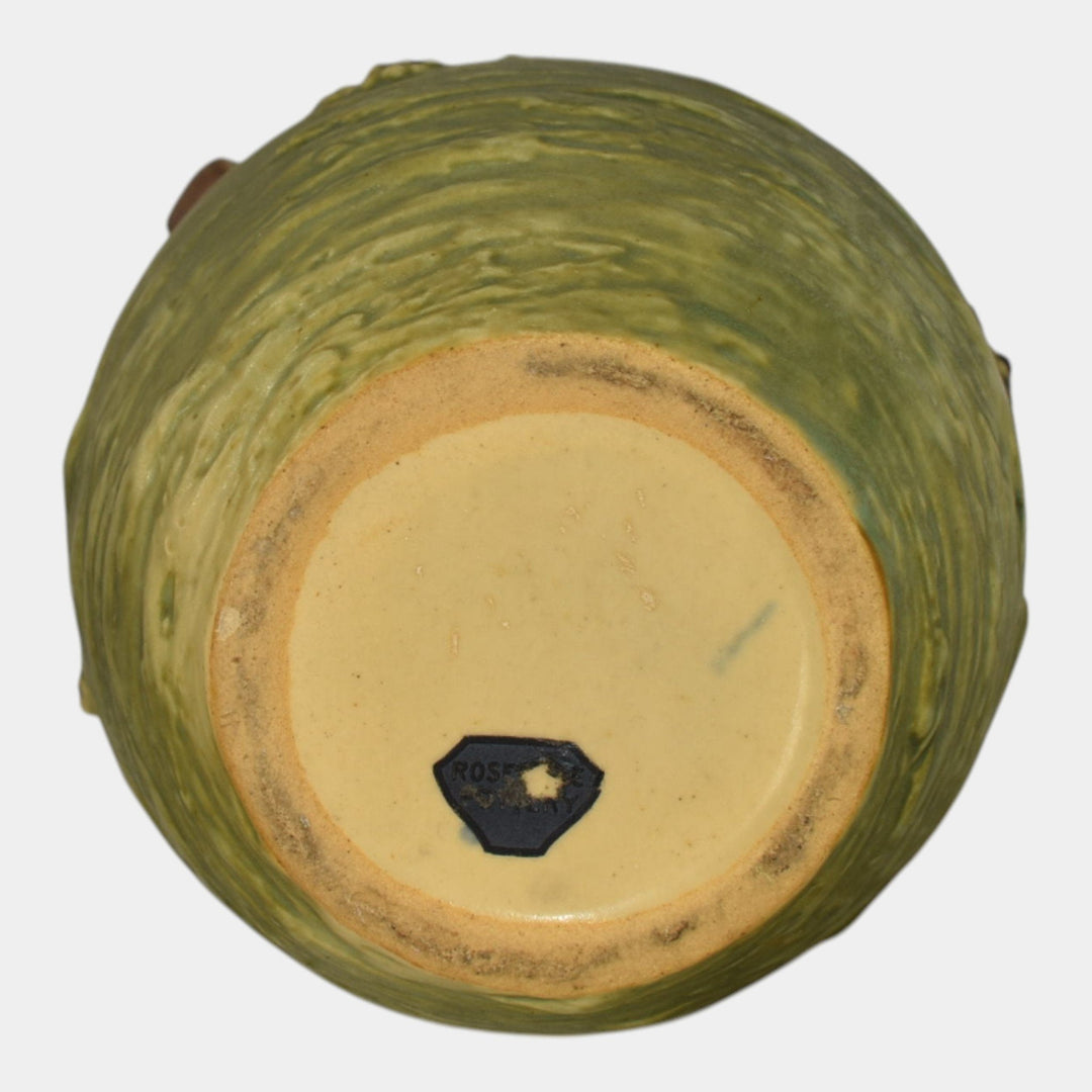 Roseville Blackberry Green 1932 Vintage Art Pottery Ceramic Flower Vase 572-6 - Just Art Pottery