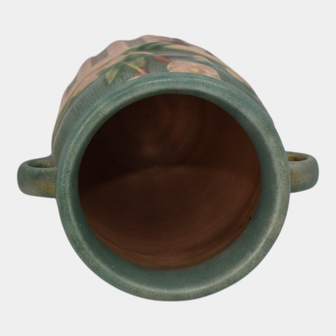 Roseville Cherry Blossom Pink 1933 Vintage Art Deco Pottery Ceramic Vase 620-7 - Just Art Pottery