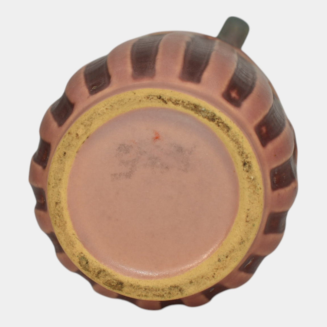 Roseville Cherry Blossom Pink 1933 Vintage Art Deco Pottery Ceramic Vase 620-7 - Just Art Pottery