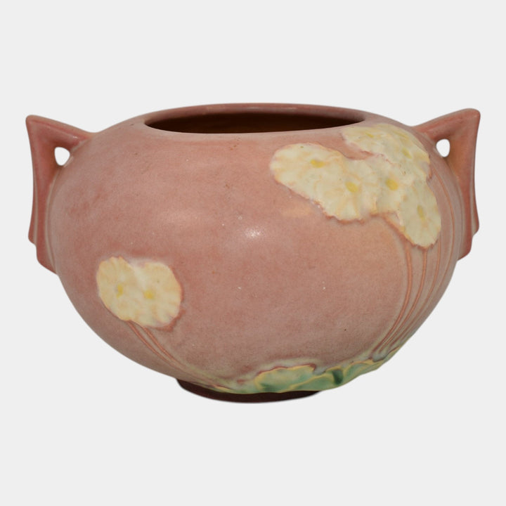 Roseville Primrose Pink 1936 Vintage Art Deco Pottery Ceramic Bowl 284-4
