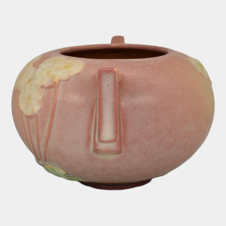 Roseville Primrose Pink 1936 Vintage Art Deco Pottery Ceramic Bowl 284-4